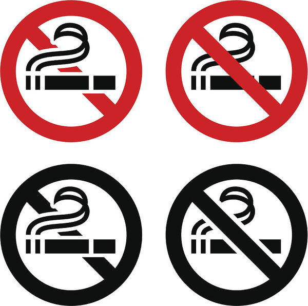 600x596 No Smoking, Symbols Art Print