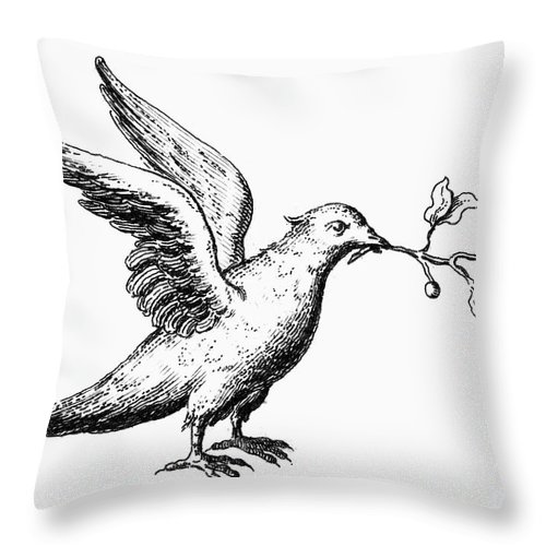 500x500 dove noahs ark throw pillow for sale