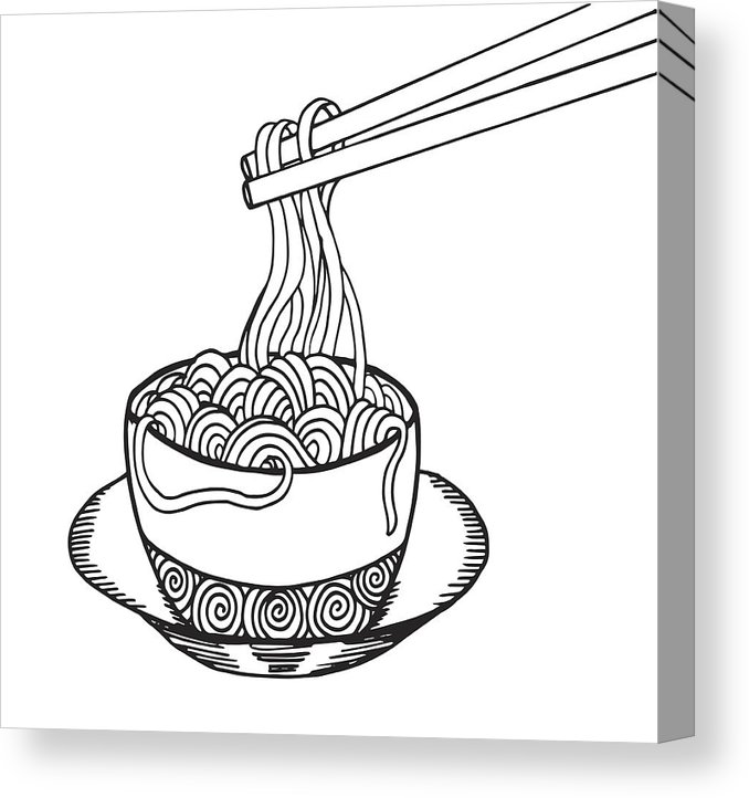 678x722 Hand Drawn Doodle Noodle At Bowl