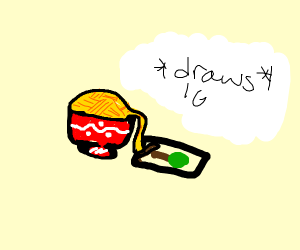 300x250 Noodles Drawing