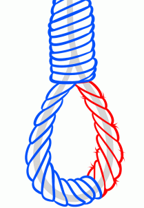 209x302 How To Draw A Noose, Step