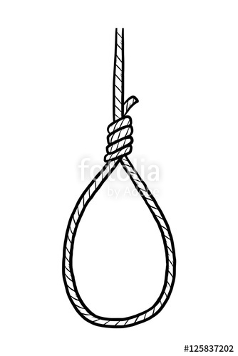 334x500 Hanging Rope Cartoon Vector And Illustration, Black And White