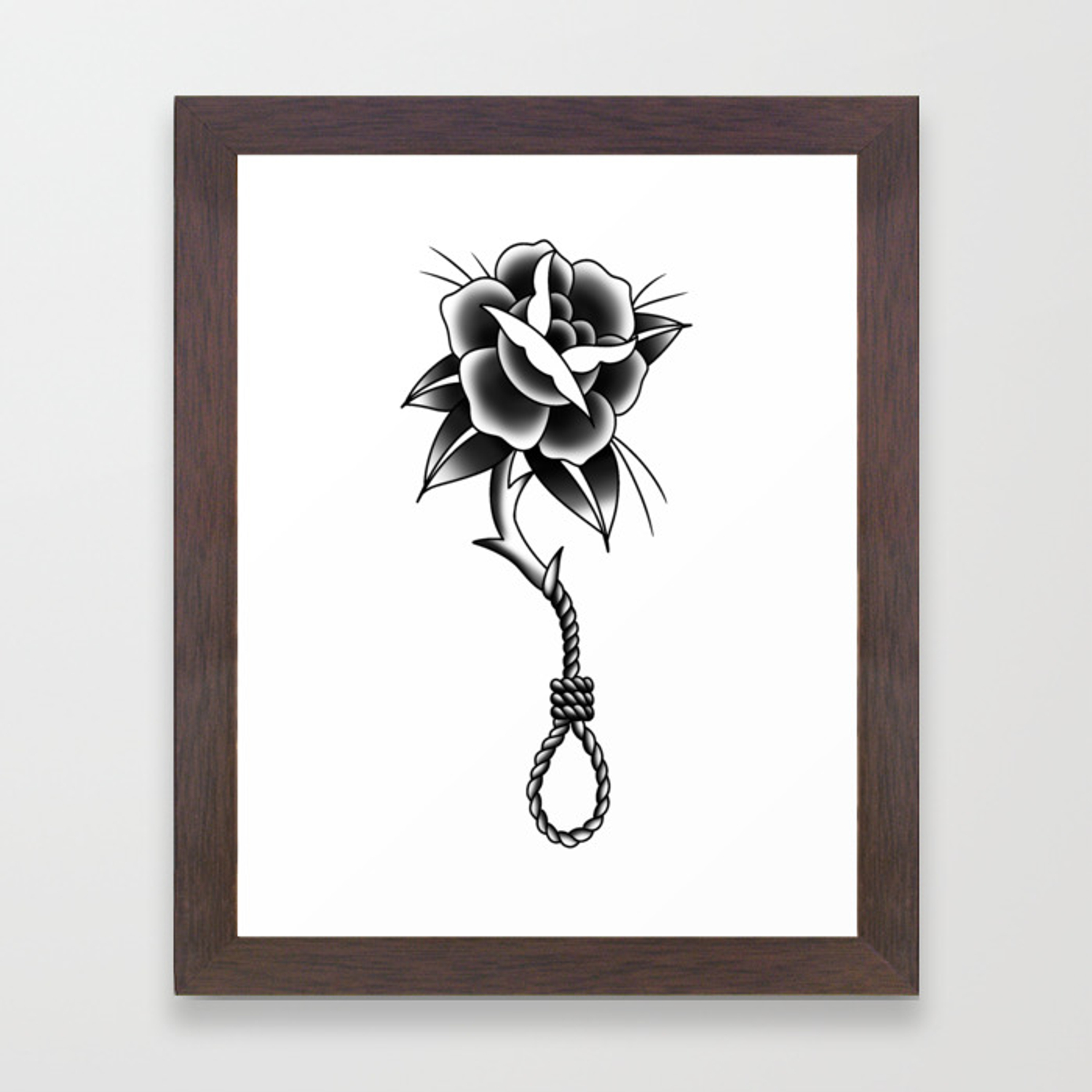 1500x1500 Rose Noose Framed Art Print
