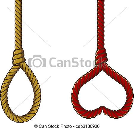 450x435 fiber rope vector gallows and heart shaped red noose