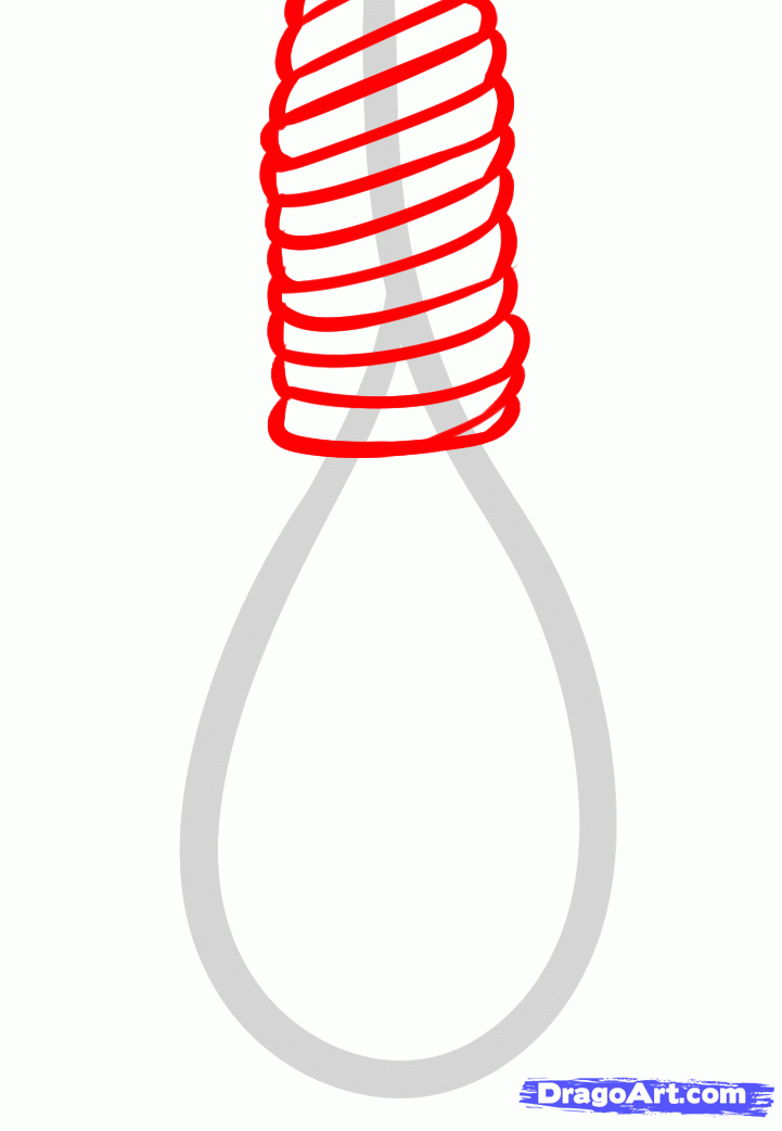 721x1042 how to draw a noose, step