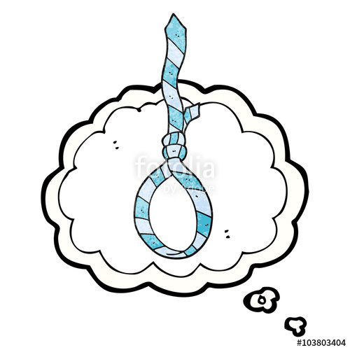 500x500 Thought Bubble Textured Cartoon Work Tie Noose Stock Image