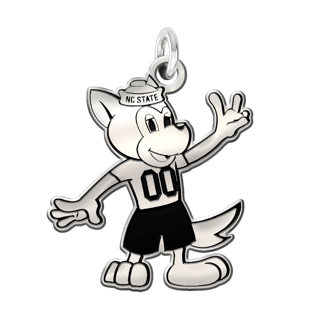 1150x1150 North Carolina State Wolfpack Sterling Silver Cutout