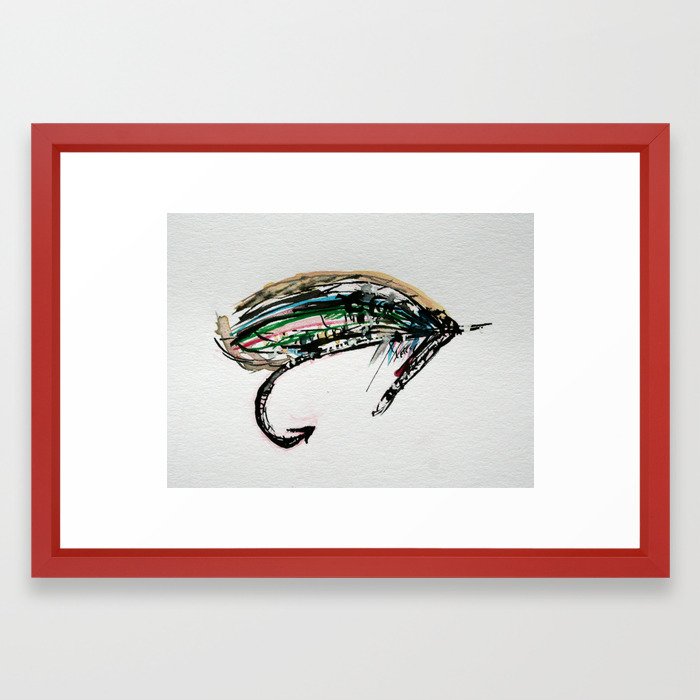 700x700 Fly Fishing Fly Framed Art Print