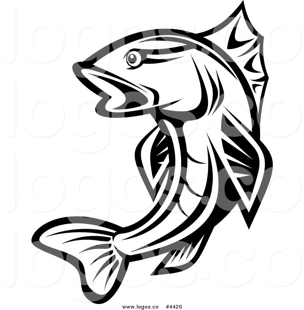 1024x1044 Royalty Free Trout Logo