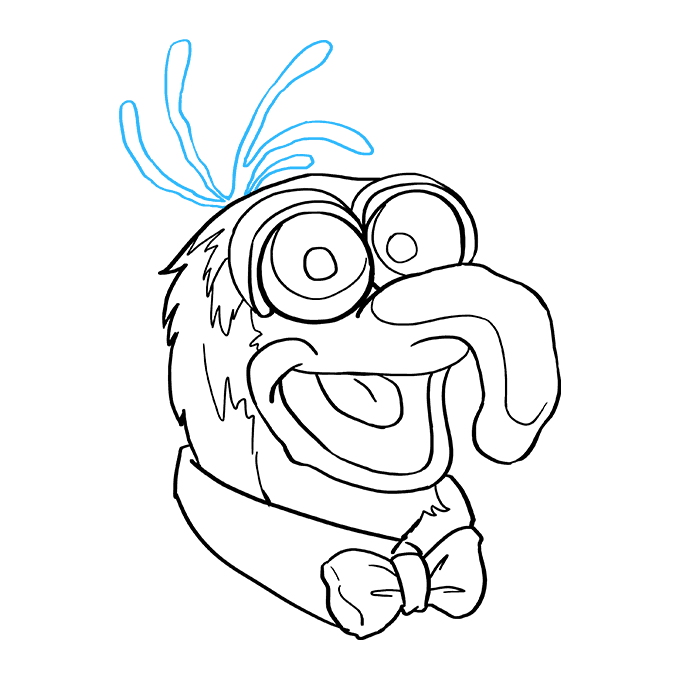 680x678 how to draw gonzo from the muppet show