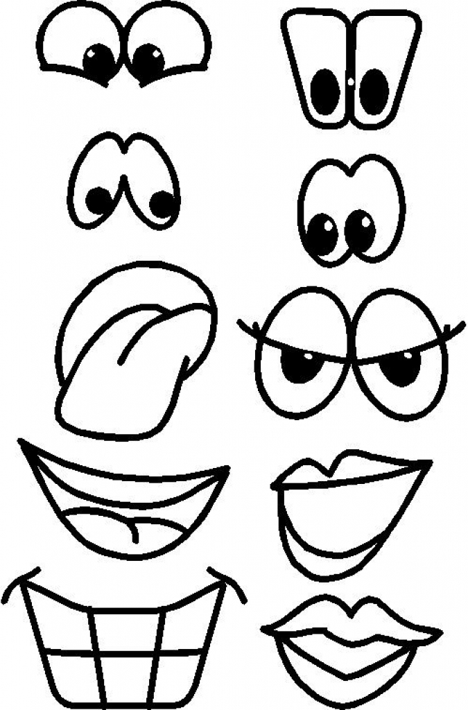 675x1024 Eyes And Mouth Clipart Drawing