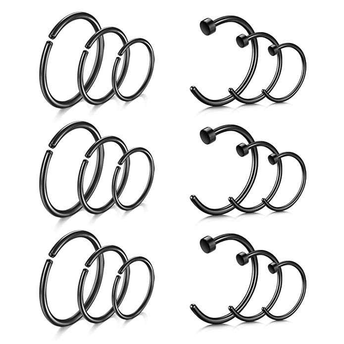 695x695 Vcmart Fake Nose Rings Nose Hoop