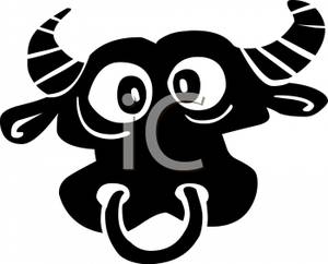 300x242 Black Bull With Nose Ring