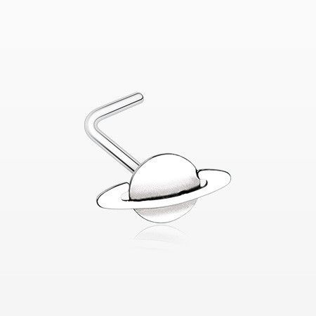 450x450 Saturn Planet L Shaped Nose Ring Want L Shaped Nose Ring
