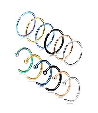 344x395 Udalyn Pcs Stainless Steel Nose Ring Cartilage