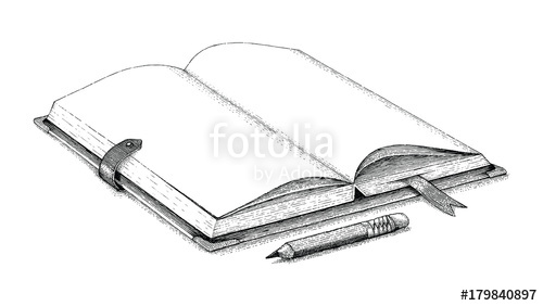 500x282 Notebook Hand Drawing Vintage Style Stock Image And Royalty Free