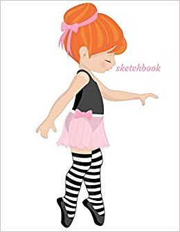 260x336 Sketchbook A Red Hair Ballerina Themed Personalized Artist Sketch