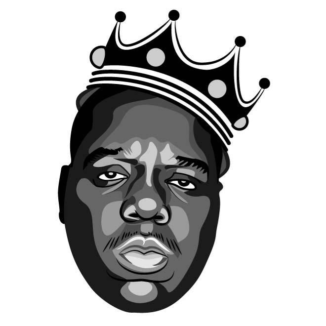 660x660 Notorious B I G Vector Portrait Robs Favs In Biggie