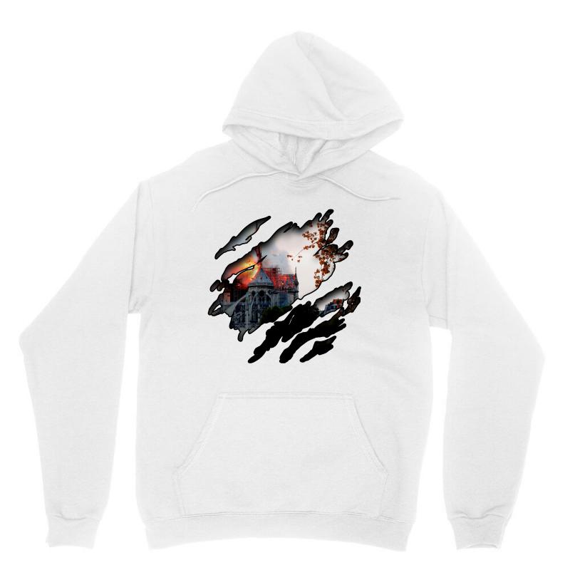 800x800 Custom Notre Dame Cathedral Fire Unisex Hoodie