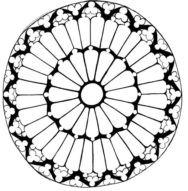 600x612 notre dame rosette window