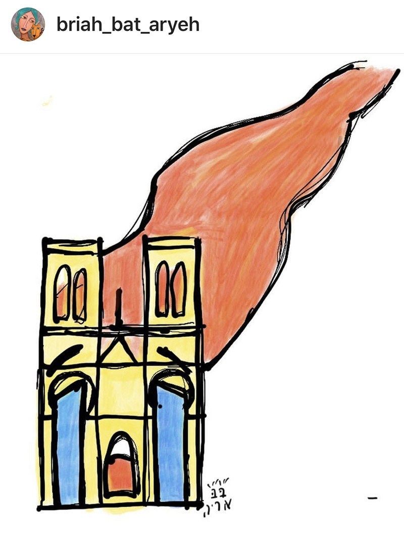 800x1088 Artistic Tributes To The Notre Dame Cathedral From Illustrators