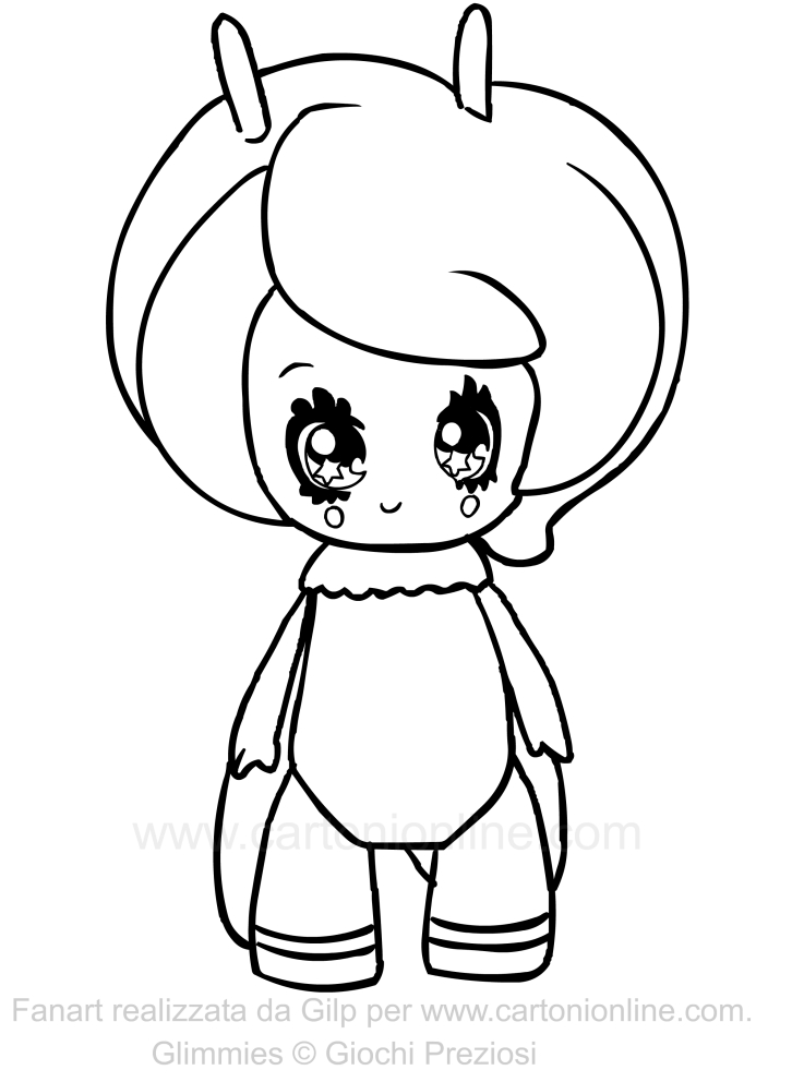 737x992 Nova Of The Glimmies Coloring Page