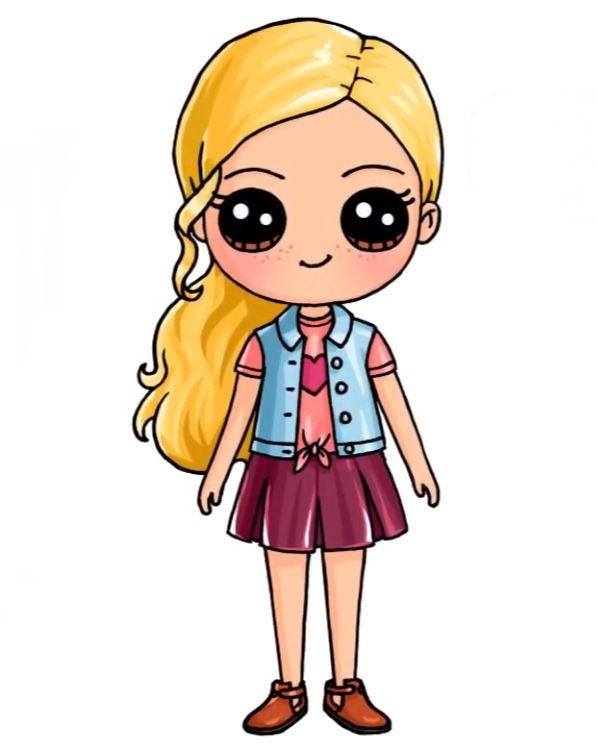 598x750 Nova Kawaii Girl Drawings, Cute Kawaii