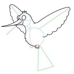 236x236 Simple Hummingbird Line Drawing Draw Your Hummingbird's Eye
