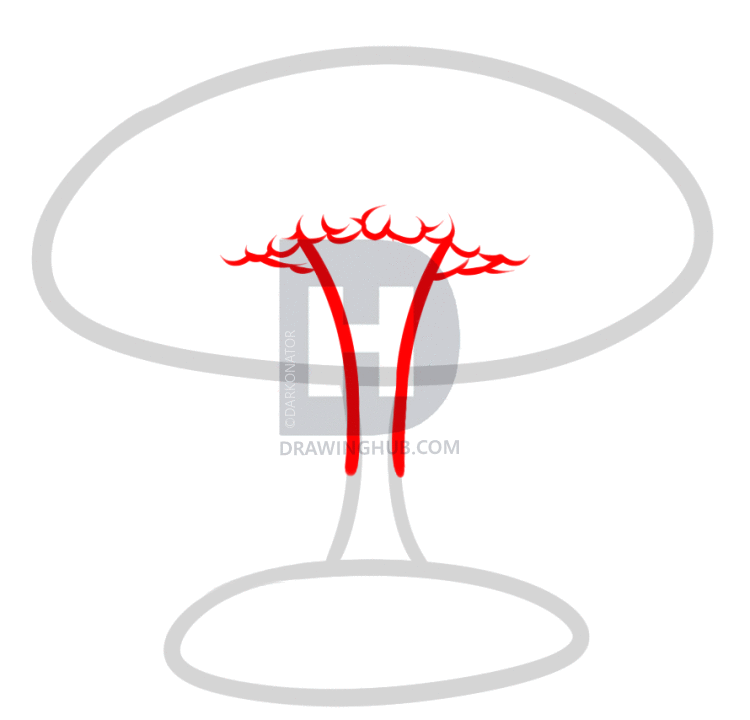 750x720 How To Draw A Nuke, Nuclear Blast, Step