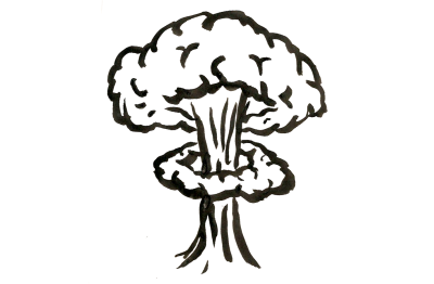 400x262 Nuclear Drawing Explosion Transparent Png Clipart Free Download