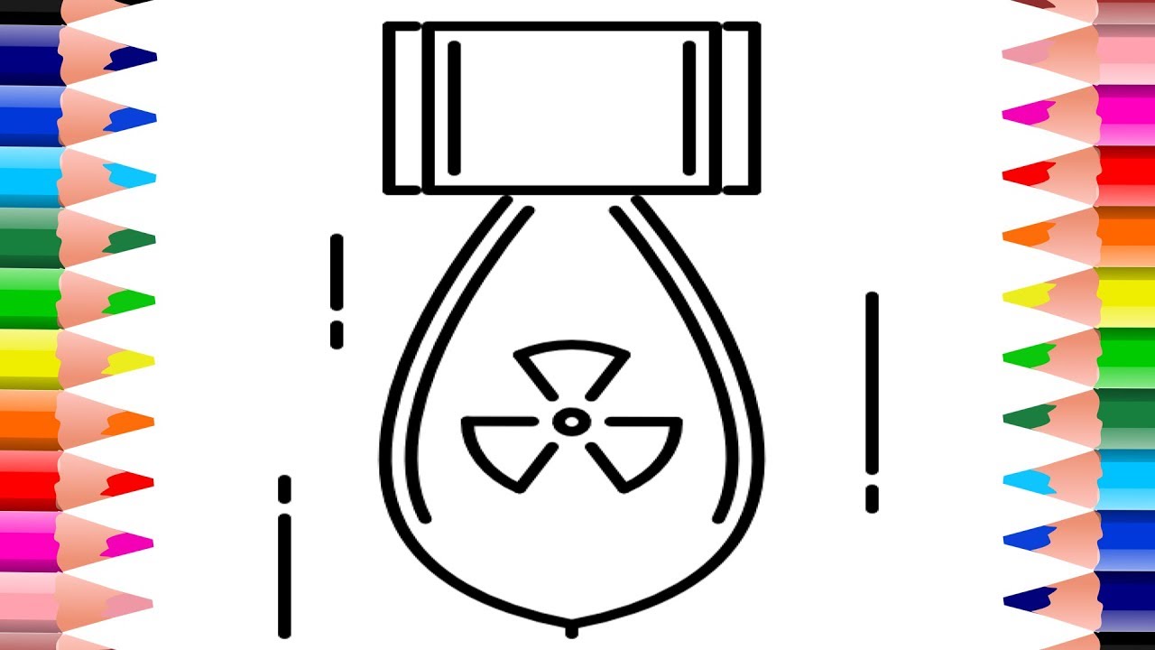 1280x720 how to draw nuclear nuclear drawing for kids color learning