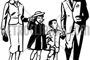 300x200 Nuclear Family Clipart Black And White Clipart Station