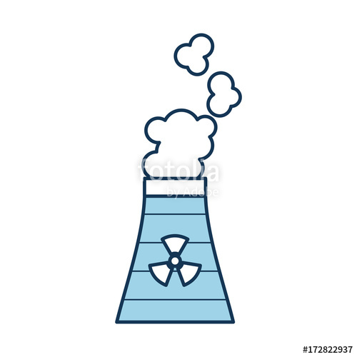 500x500 industrial the nuclear power plant and factory reactor tower