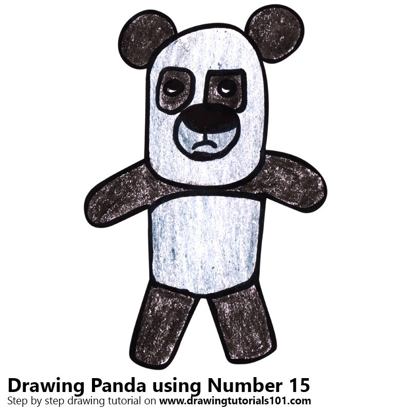 800x800 Learn How To Draw A Panda Using Number