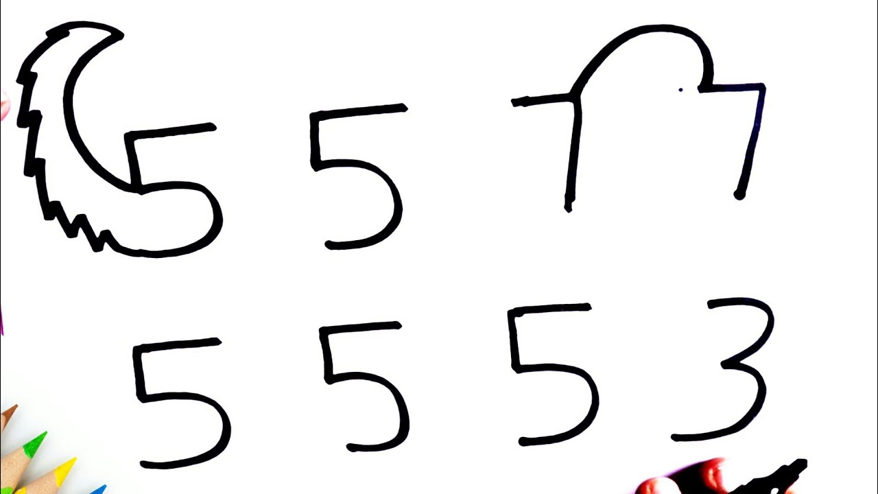 1280x720 How To Draw A Face With Numbers