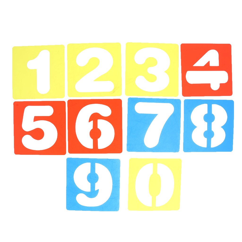 1024x1024 Sellbury Piece Arabic Numbers Drawing Template Stencils
