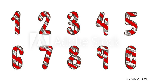 500x276 Christmas Drawing Numbers