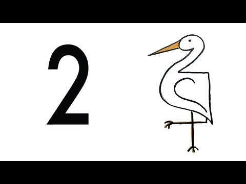 480x360 How To Draw A Cute Crane Bird Using Number Step