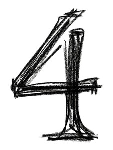 226x300 Handwritten Sketch Black Number On White Background Royalty Free