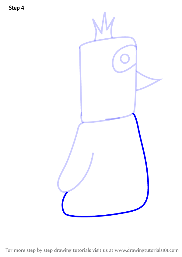 598x844 Learn How To Draw A Bird Using Number