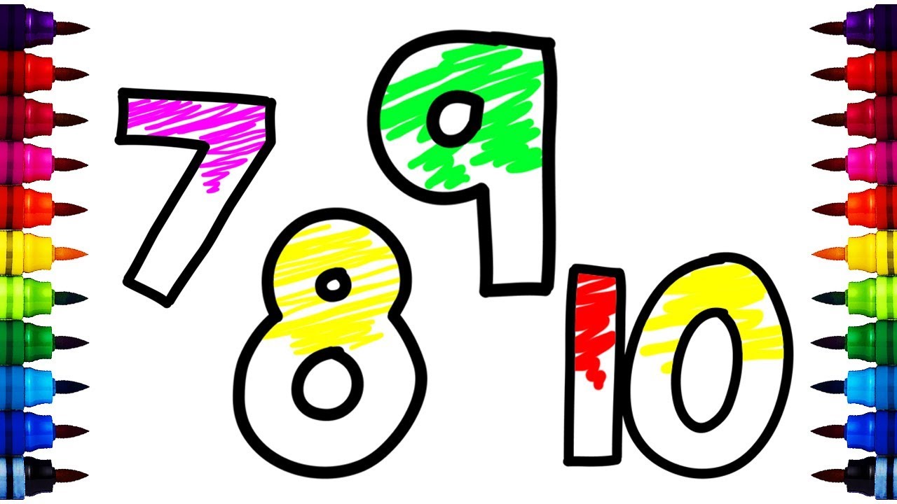 1280x720 Learn Number To How To Draw Number Coloring