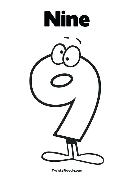 468x605 Number Coloring Pages Sheet Printable Drawing