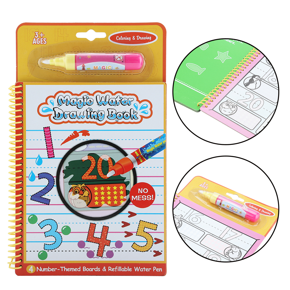 1001x1001 Kids Children Magic Water Drawing Book Pen Coloring Book Animals
