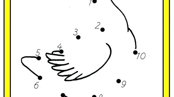 585x329 Dot To Worksheets Free Number For Connect Dots Drawing