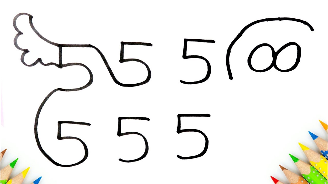 1280x720 Hindi How To Draw Dog From Number Step