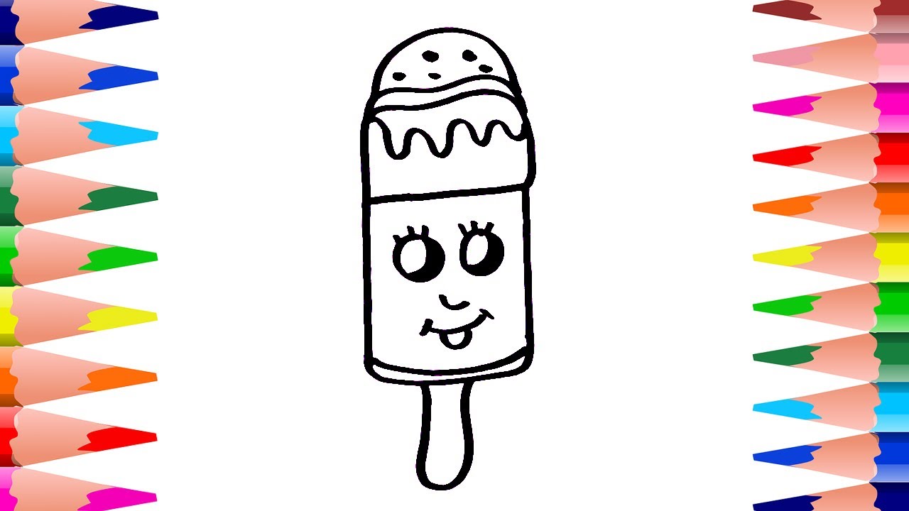 1280x720 How To Draw Very Cute Ice Cream With Number