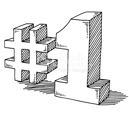 495x440 Number Drawing Stock Vector