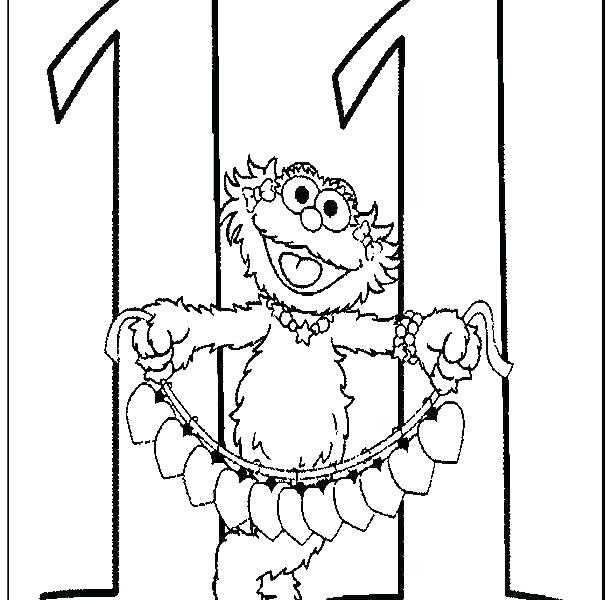 612x600 Number Coloring