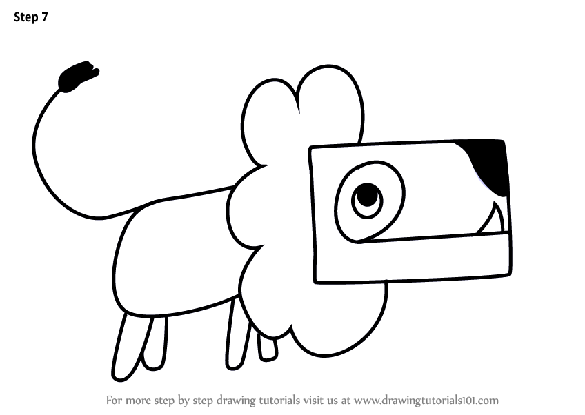 848x602 Learn How To Draw A Lion Using Number