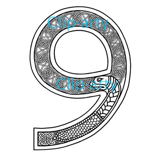 500x500 Celtic Number
